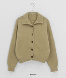 Taolli Crop Collar Knit Cardigan