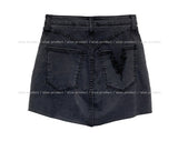 destroyed slit mini skirt