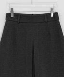 Tundro pintuck wool midi skirt