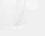 Herang Dot Lace Three Quarter Sleeve T-Shirt