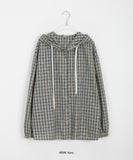 [BAONHAUS] Sinky Check Hood Shirt