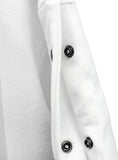 Tote Snap One-Shoulder Sweatshirt