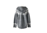 Deal Nordic Hood Button Knit Cardigan