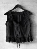 Punching Lace Frill Sleeveless