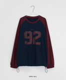 [BAONHAUS] Kill Motor Color Matching Lettering Over Sweatshirt