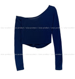Precky One Shoulder Ribbed Cardigan