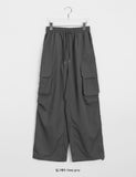 [unisex] Poro color banding string cargo pants
