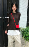 KNOTTY STRAP KNIT TOP