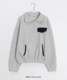 Rokuni Color Matching Pocket Fleece Anorak Zip-up