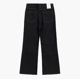 Media Rib Flare Denim Pants