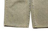 Mata Washing Denim Wide Pants