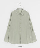 [BAONHAUS] Karene See-through Over Gauze Shirt