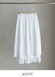 Kane Tiered Banding Long Skirt (Belt set)