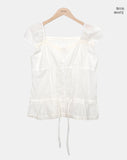 Aileen Frill Sleeveless Blouse