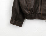[MADE] Setter vintage washing cut boxy leather jacket
