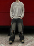 Vintage Destroyed Sand Denim