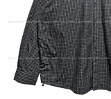 Pilen side shirring check shirt