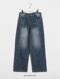 Pater summer washing wide denim pants