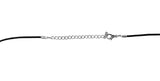 Hate Leather Silver Pendant Necklace