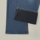 Heat Brushed Classic Banding Span Basic Denim Pants