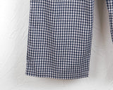Kumo Side Ribbon Checkered Linen Pants
