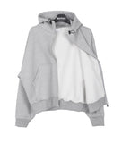 Eseo High-Neck Brushed Hood Zip Up