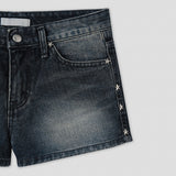 Pixie Star Rivet Denim Shorts