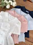 Benzel V-neck Peplum Blouse
