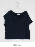 Lanka Two-Way Shoulder Loose Fit Short Sleeve Tee