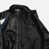 Chamber Color Matching Balloon Leather Jacket