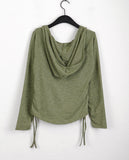 Elite Bokashi Shirring Strap Slim Hoodie