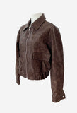 Matte Leather Bomber jacket