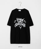 Lemita Lettering Printing Over Short Sleeve Tee
