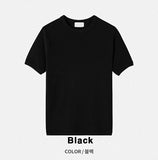 Muscle Fit Round Short Sleeve Knit