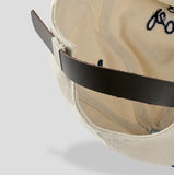 Rope Lettering Leather Strap Camp Cap