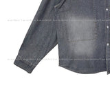 Big pocket gras denim shirt