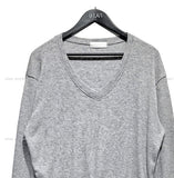 [wool 20%] Paul button detail v-neck knit