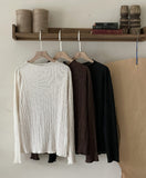 Mello Half-Neck Pleated T Blouse