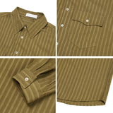 Kuz Herringbone Suede Shirt