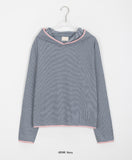 Liuda Stripe Color Matching Hoodie