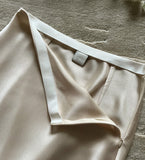 Liperon Satin Flared Banding Skirt