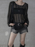 Muir boatneck mesh knit