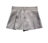 Romi Stripe Pleated Miniskirt