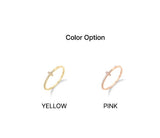 Truly Essence 14K Cross Pave Ring