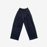 Moan Wool Diagonal Pin Tuck Pants