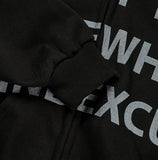 Wanted Lettering Crop Hood Zip-Up