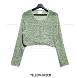 Drom Summer Lip Neck Cropped Knitwear