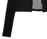 Zana Cable Color Crop Knit