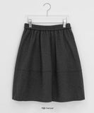 Ruronco Wool Dot Midi Skirt