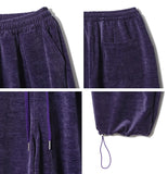 Kenny Velour Pintuck Banding Pants